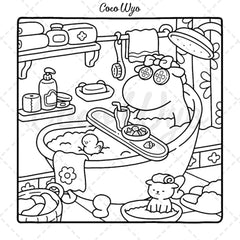 Cozy Friends: Coloring Book for Adults and Teens Featuring Super Cute Animal