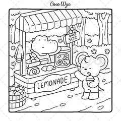 Cozy Friends: Coloring Book for Adults and Teens Featuring Super Cute Animal