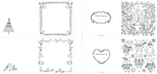 The Coloring Book of Cards and Envelopes Christmas
