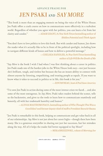 Say More: Lessons from Work, the White House, and the World