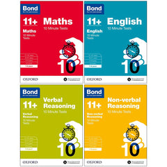 Bond 11+: 10 Minute Tests ,7-8 years Bundle: English, Maths, Non-verbal Reasonin