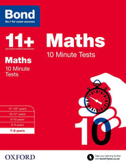 Bond 11+: 10 Minute Tests ,7-8 years Bundle: English, Maths, Non-verbal Reasonin