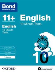 Bond 11+: 10 Minute Tests ,7-8 years Bundle: English, Maths, Non-verbal Reasonin