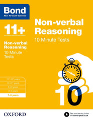 Bond 11+: 10 Minute Tests ,7-8 years Bundle: English, Maths, Non-verbal Reasonin