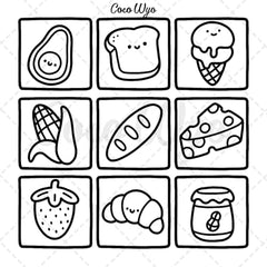 Stress Relief: Coloring Book for Adults and Kids, Bold and Easy, Simple and Big