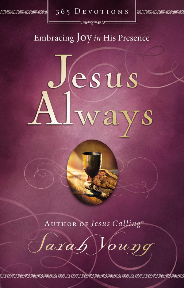 Cover of Jesus Always, Padded Hardcover, with Scripture References: Embracing Joy by Sarah Young