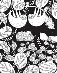 A Million Sloths: Super-Cute Creatures to Colour