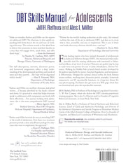 DBT Skills Manual for Adolescents