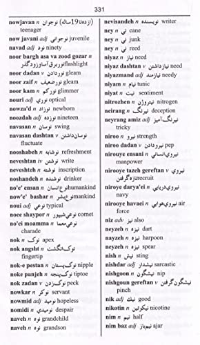English-Farsi & Farsi-English (Persian) One-to-One Dictionary. Script & Roman