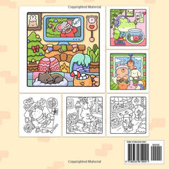 Comfy Days: Coloring Book for Adults and Teens Featuring Super Cute Animal..