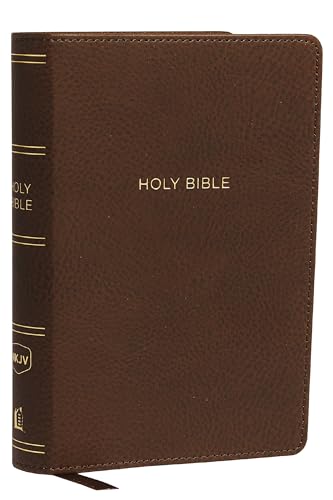 Cover of NKJV, Reference Bible, Compact Large Print, Leathersoft, Brown, Red Letter by Thomas Nelson