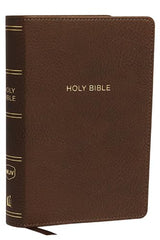 Cover of NKJV, Reference Bible, Compact Large Print, Leathersoft, Brown, Red Letter by Thomas Nelson