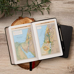 NKJV, Reference Bible, Compact Large Print, Leathersoft, Brown, Red Letter