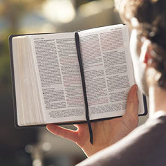 NKJV, Reference Bible, Compact Large Print, Leathersoft, Brown, Red Letter