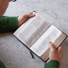 NKJV, Reference Bible, Compact Large Print, Leathersoft, Brown, Red Letter