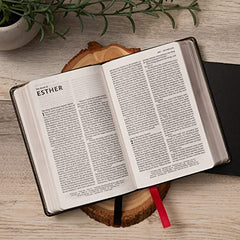 NKJV, Reference Bible, Compact Large Print, Leathersoft, Brown, Red Letter