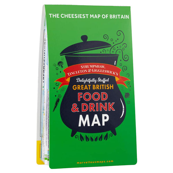 Cover of Great British Food & Drink Map | Food Map & Guide | Marvellous Maps by Marvellous Maps