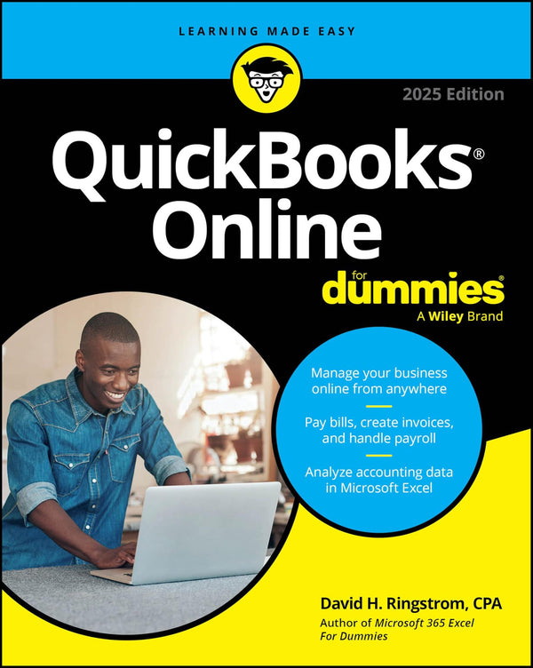 Cover of QuickBooks Online For Dummies, 2025 Edition (For Dummies (Computer/Tech)) by David H. Ringstrom