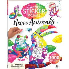 Cover of Creative Sticker Mosaics Neon Animals (Sticker and Mosaic Books) by Hinkler Pty Ltd