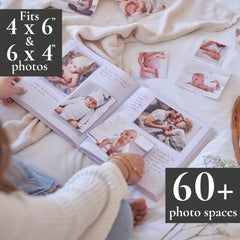 New Baby Girl Gift | Baby Memory Book, Scrapbook & Photo Record Album | Keepsake