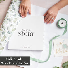 New Baby Girl Gift | Baby Memory Book, Scrapbook & Photo Record Album | Keepsake
