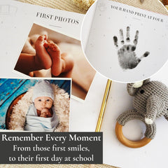 New Baby Girl Gift | Baby Memory Book, Scrapbook & Photo Record Album | Keepsake