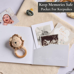 New Baby Girl Gift | Baby Memory Book, Scrapbook & Photo Record Album | Keepsake