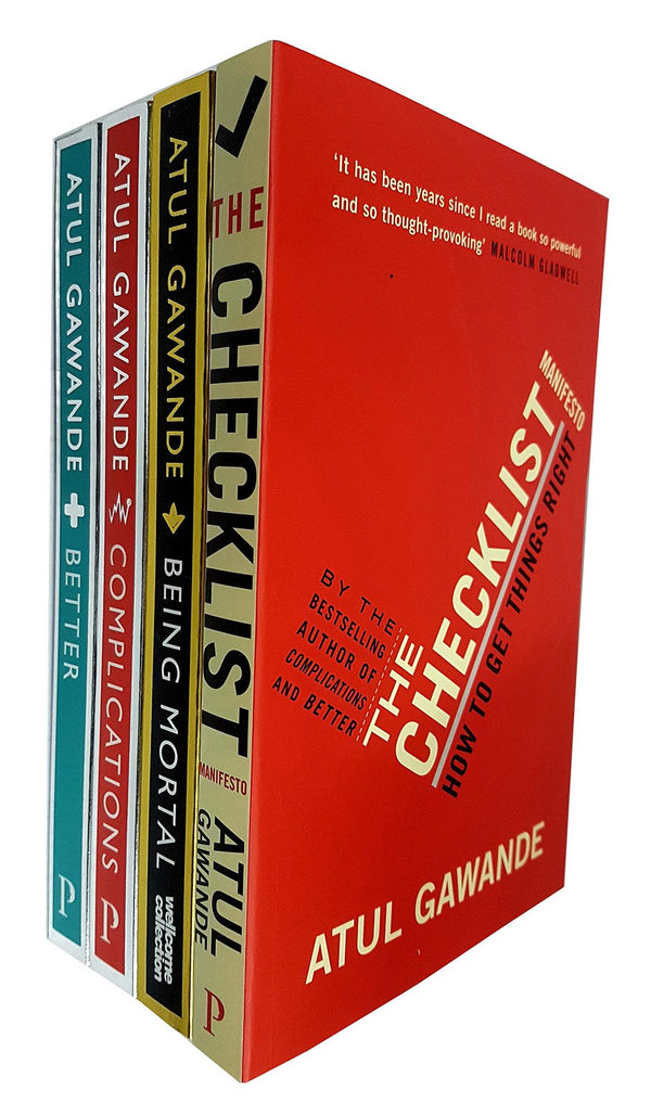 Cover of Atul Gawande Collection 4 Books Set (The Checklist Manifesto, Being Mortal..)