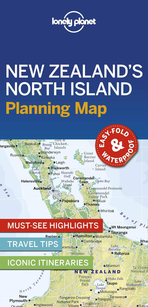 Cover of Lonely Planet New Zealand's North Island Planning Map by Lonely Planet