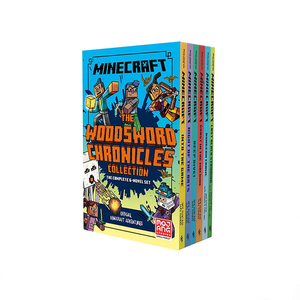 Cover of Minecraft Woodsword Chronicles 6 Book Slipcase: Official illustrated by Mojang AB