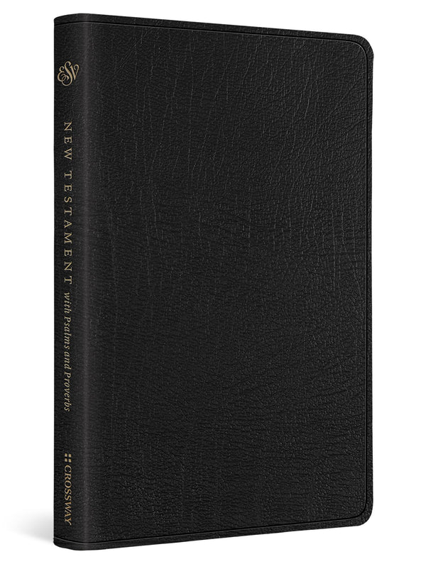 Cover of ESV New Testament with Psalms and Proverbs (Genuine Leather, Black): English by ESV