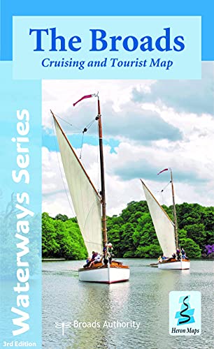 Cover of The Broads, Cruising and Touring Map by Heron Maps