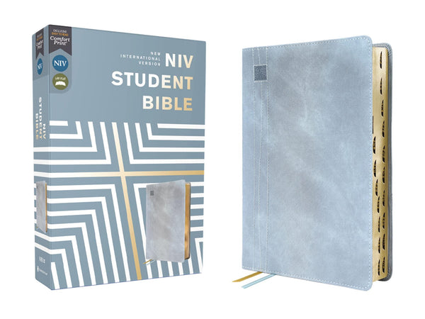 Cover of Niv, Student Bible, Leathersoft, Teal, Thumb Indexed, Comfort Print NIV