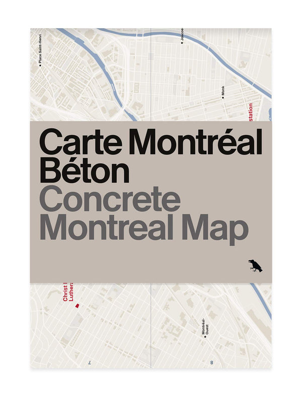 Cover of Concrete Montreal Map by Francine Vanlaethem
