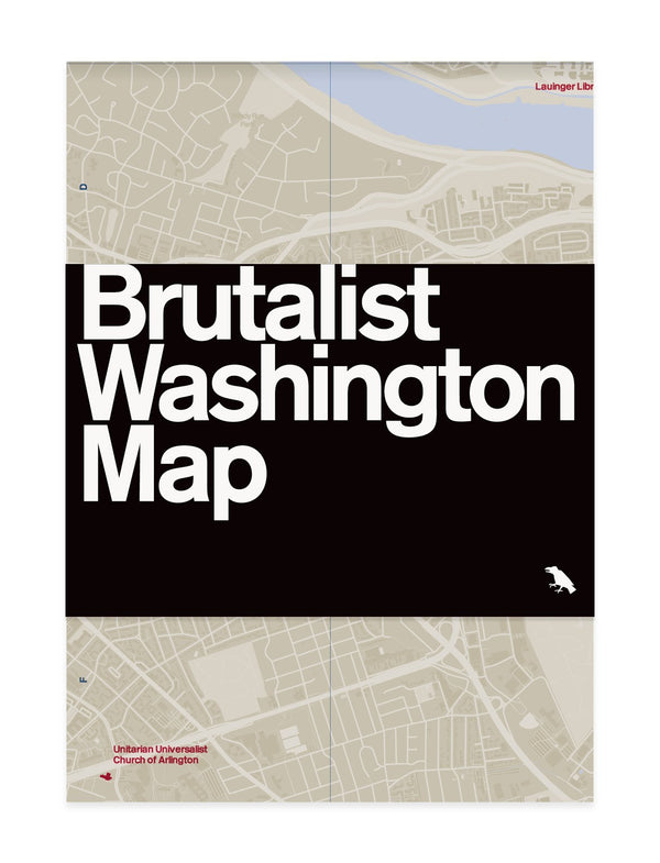 Cover of Brutalist Washington Map by Deane Madsen