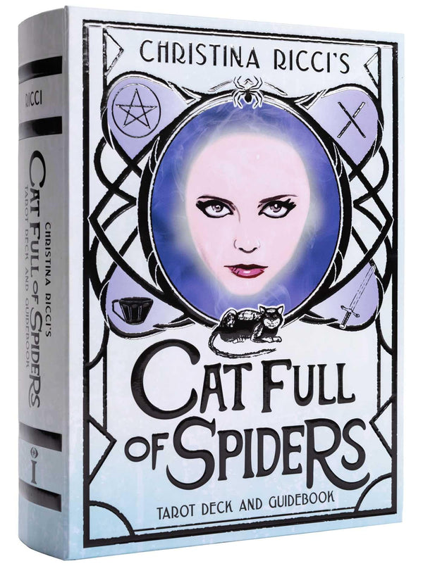 Cover of Christina Ricci's Cat Full of Spiders Tarot Deck and Guidebook