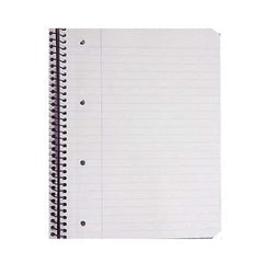Q-Connect Ruled Margin Spiral Soft Cover Notebook 160 Pages A4 (5 Pack) KF01072