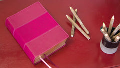 NIV Study Bible, Fully Revised Edition, Large Print, Leathersoft, Burgundy, Red