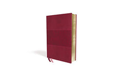 NIV Study Bible, Fully Revised Edition, Large Print, Leathersoft, Burgundy, Red