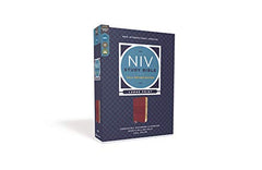 NIV Study Bible, Fully Revised Edition, Large Print, Leathersoft, Burgundy, Red