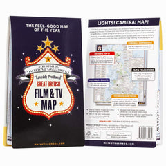 Great British Film & TV Map | TV Map & Guide | Marvellous Maps | Film & TV Gifts