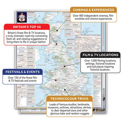 Great British Film & TV Map | TV Map & Guide | Marvellous Maps | Film & TV Gifts