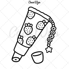 Glow Cosmetics: Coloring Book for Adults and Kids, Bold and Easy, Simple