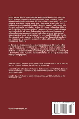 Islamic Perspectives on God and (Other) Monotheism(s)