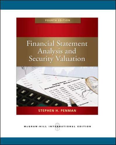 Cover of Financial Statement Analysis and Security Valuation by Stephen Penman