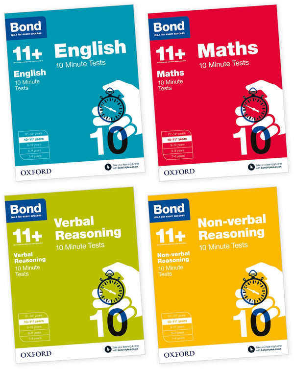 Bond 11+: English, Maths, Non-verbal Reasoning, Verbal Reasoning: 10 Minute Test