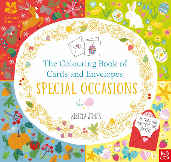 Cover of National Trust: The Colouring Book of Cards and Envelopes: Special Occasions by Rebecca Jones