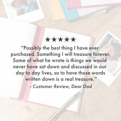 Dear Dad, From You To Me: Memory Journal Capturing Your Father's Own Amazing Sto