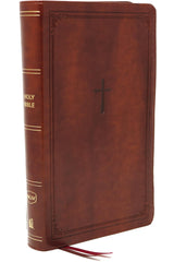 Cover of NKJV, End-of-Verse Reference Bible, Personal Size Large Print, Leathersoft, Brow by Thomas Nelson
