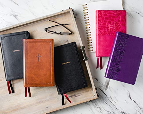 NKJV, End-of-Verse Reference Bible, Personal Size Large Print, Leathersoft, Brow